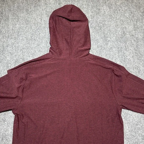 Fabletics The Cloud Jersey Hoodie Pullover Heather Burgundy Merlot Sz S NWT - Picture 11 of 12
